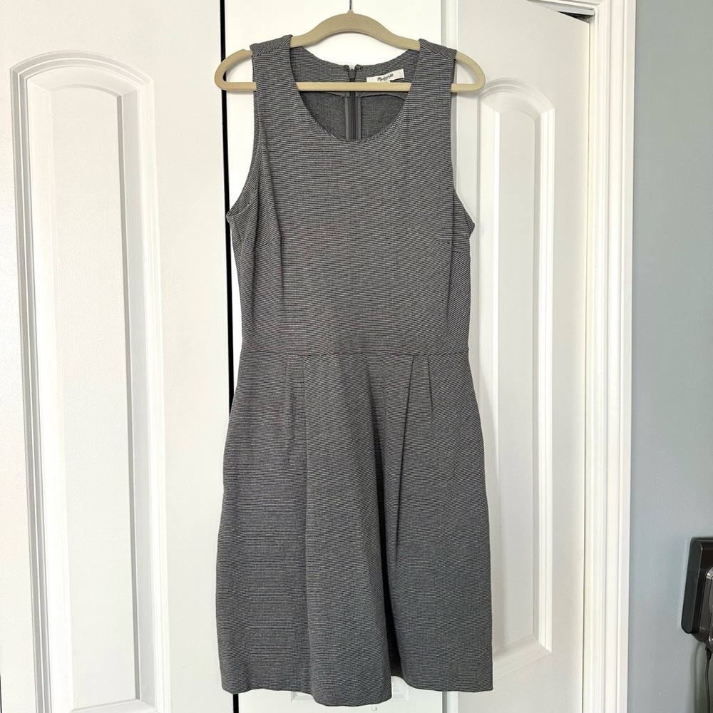 Madewell gray a-line dress